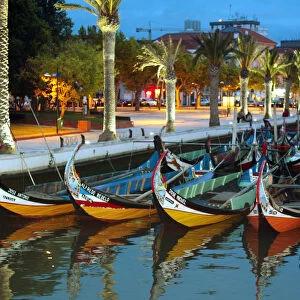 TRADITIONAL BOATS STAND ON ONE OF THE AVEIRO CITY CANALS