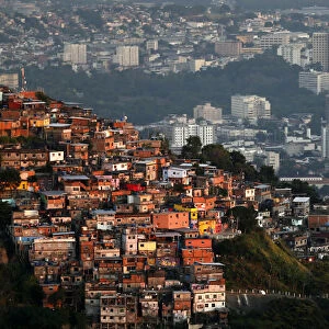 A view of the Turano slum in Rio de Janeiro