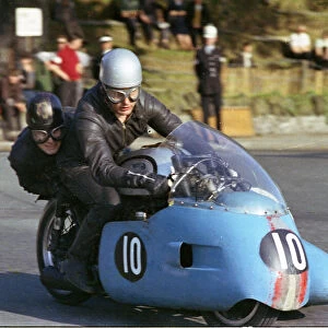 Brian Green and Danny Fynn (Norton) 1965 Sidecar TT