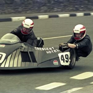Keith Griffin and Peter Cain (Suzuki) 1986 Sidecar TT