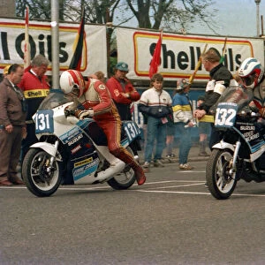 Kevin de Cruz & Peter Cowin (Suzuki) 1986 Production D TT