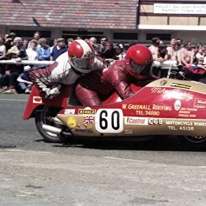 Mike Barry & Martin Rogers (C & B Suzuki) 1985 Sidecar TT