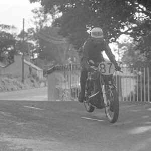 Peter Hodgson (AJS) 1957 Junior Manx Grand Prix