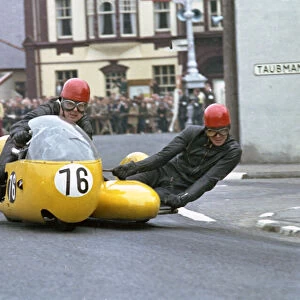 Stuart Applegate & P J Kaufman (BSA) 1966 Sidecar TT