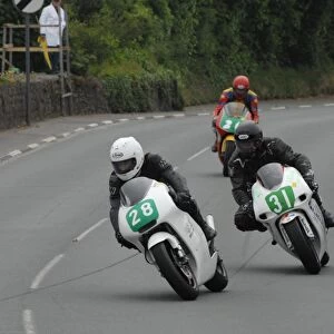Tom Snow (Honda) and Carl Roberts (Yamaha) 2009 Post TT