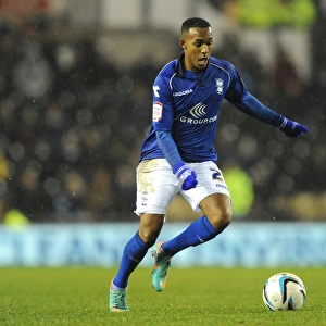 Intense Rivalry: Rob Hall's Determined Performance in Derby County vs Birmingham City (November 2012)