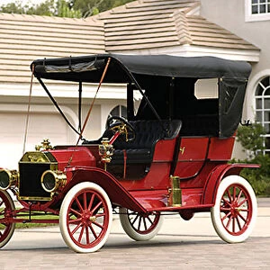 Ford Model T Touring (4-door), 1909, Red