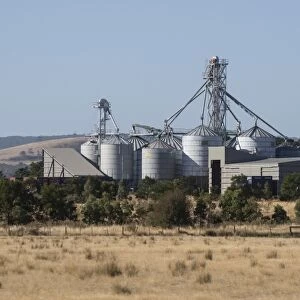 Grain silos, near Melbourne, Victoria, Australia, February