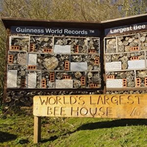 Worlds Largest Bee House, Guinness World Record holder for largest bug hotel, Sevenoaks Wildlife Reserve, Kent