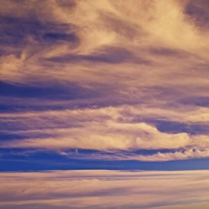 Altostratus clouds at sunset, Great Smoky Mountains National Park, TN / NC