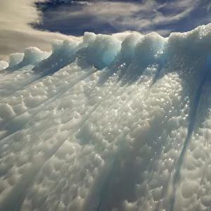 Antarctica, Gerlach Strait, blue ice formation
