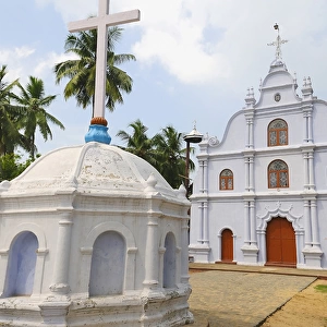 Asia, India, Kerala, Kochi (Cochin). A small church in Kochi