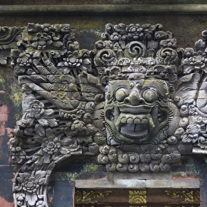 Asia, Indonesia, Bali. Balinese stonecarving (soft, ashy, light gray volcanic sandstone