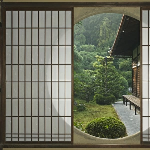Asia, Japan, Kyoto, Sesshudera, Tea House Window