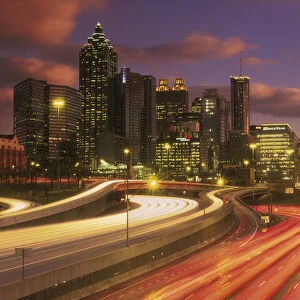 Atlanta, Georgia skyline at dusk