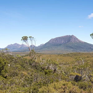 Australia, Tasmania, Cradle Mountain-Lake St Clair National Park. Vistas from Overland Track