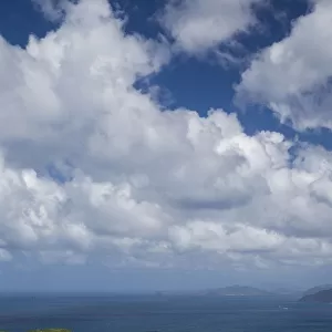 British Virgin Islands, Jost Van Dyke. Long Bay from Roach Hill