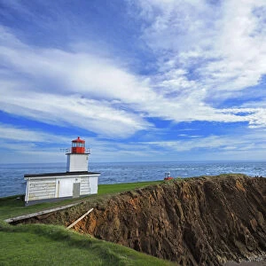 Canada, Nova Scotia. Cape d Or Lighthouse on Bay of Fundy