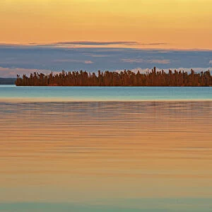 Canada, Ontario. Perrault Lake at sunset. Credit as: Mike Grandmaison / Jaynes Gallery /