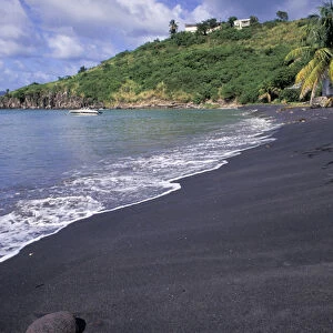 Caribbean, Nevis. Beach scene