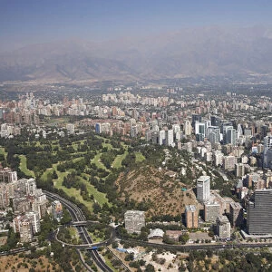 Club de Golf Los Leones, Santiago, Chile, South America - aerial