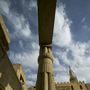 Column with Visual Art carved into them Luxor Temple, Luxor along the Nile River Egypt