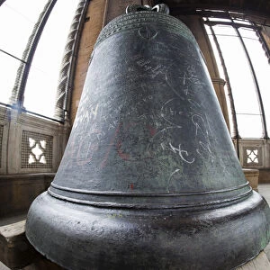 Europe; Italy; Florence; Bell in the Campo Tower Florence