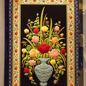 Flower embroidery. Agra. India