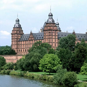 Germany Aschaffenburg Famous Johannisburg Palace by Rhine River