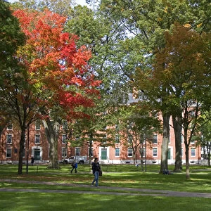 Harvard Yard at Harvard University in Cambridge, Greater Boston, Massachusetts, USA