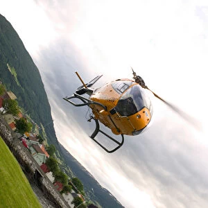 helecopter tour at Sogne Fjord; Southern, Fjord, Norway