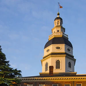 Historic Maryland state house in Annapolis, MD