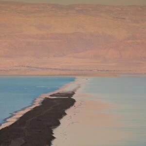 Israel, Dead Sea, Ein Bokek, Dead Sea, dusk
