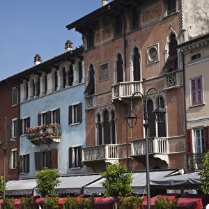 ITALY, Brescia Province, Desenzano del Garda. Porto Vecchio, old town harbor