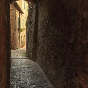 Italy, Val d Orcia in Tuscany, province of Siena, Pienza. UNESCO World Heritage Site