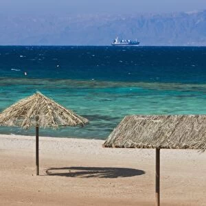 Jordan, Aqaba, Red Sea Beach, King Abdallah Reef Tourism Area