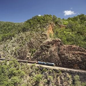 Kuranda Scenic Railway at Red Bluff, Cairns, North Queensland, Australia - aerial
