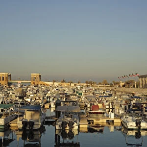 Kuwait, Kuwait City, luxury yacht boats in pleasure port