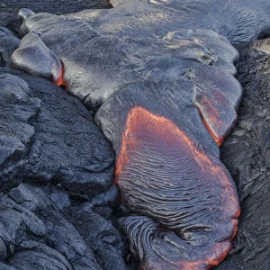 Lava flow from Kapa ahu, Kalapana, Big Island, Hawaii