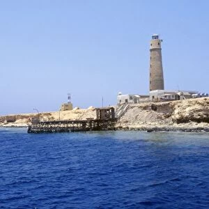 Lighthouse on Brother Islands, Red Sea, Egypt