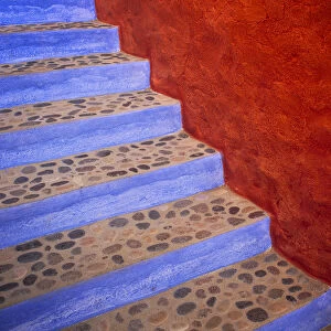 Mexico, Costalegre. Colorful stone stairs. Credit as: Jim Nilsen / Jaynes Gallery / DanitaDelimont