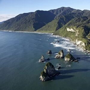 Twelve Mile Bluff and Motukiekie Rocks, north of Greymouth, West Coast, South Island