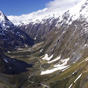 Milford Road, Upper Hollyford Valley, Fiordland National Park, South Island, New