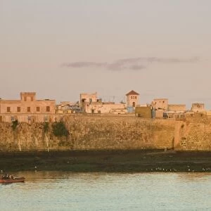 MOROCCO, Atlantic Coast, EL, JADIDA: Cite Portugaise / Portuguese Fortress, Dawn View