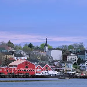 N. A. Canada, Nova Scotia. A view of Lunenburg, a fishing town on the Atlantic coast