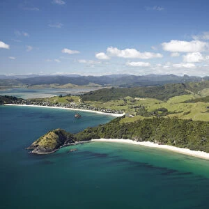 New Chums Beach, and Motuto Point, Coromandel Peninsula, North Island, New Zealand