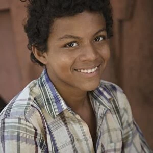 Nicaragua, Granada. Teenage boy in Villa Esperanza barrio. (MR)