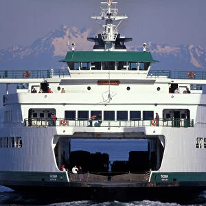 North America, USA, Seattle, Ellioitt Bay. Ferry Tacoma"