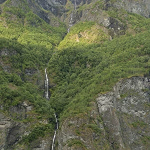 Norway, Sogne Fjord (aka Sognefjord), the longest fjord in the world. Views sailing