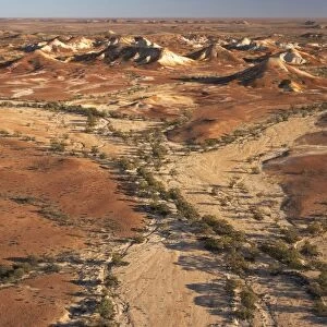 Painted Hills, near William Creek, Outback, South Australia, Australia - aerial